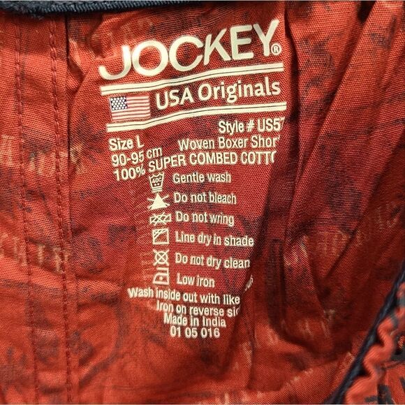 Jockey Men's Beach Shorts in Red Size Large - Picture 4 of 5